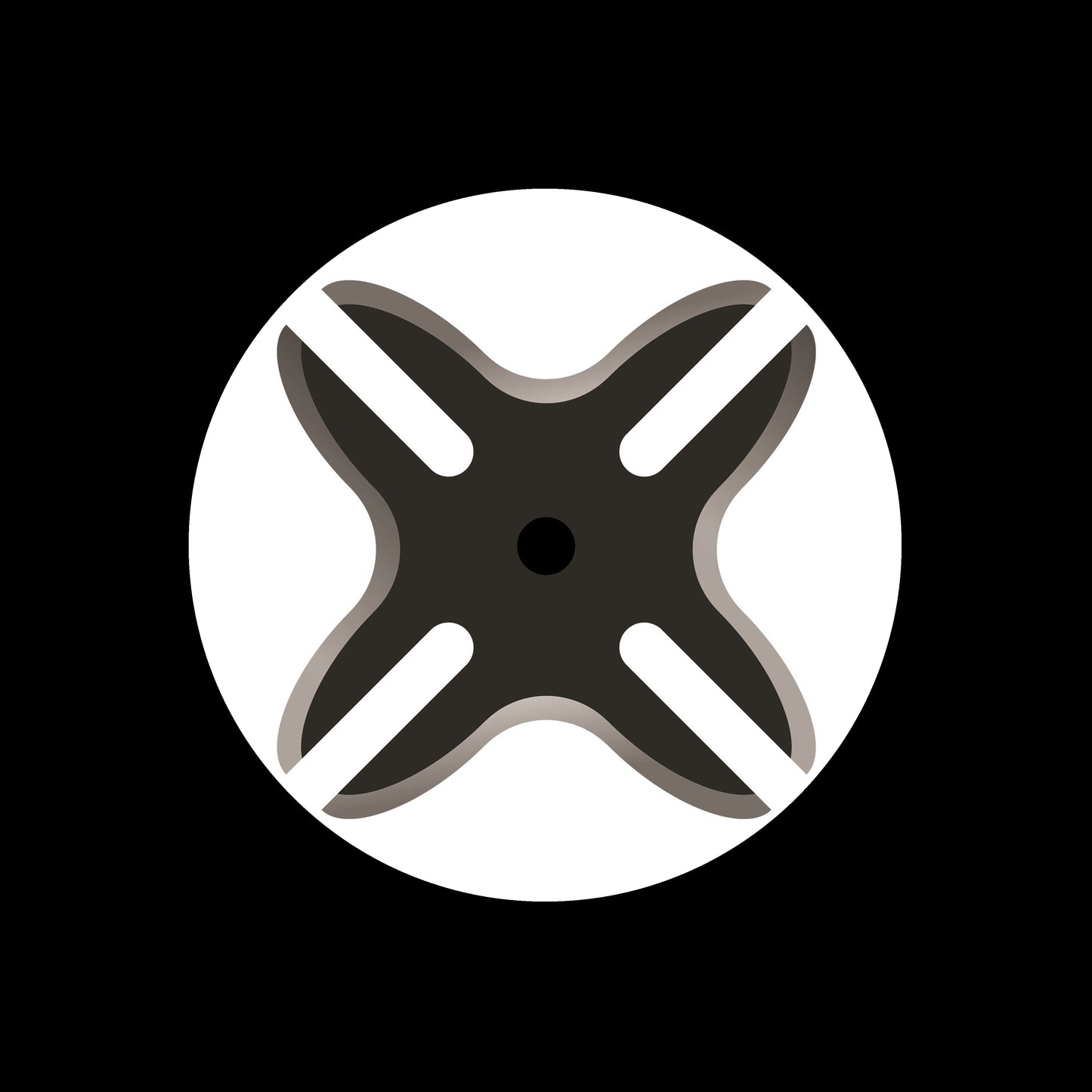 Ninja Star [#15 of 16] 7", 10", 12"/LP Vinyl Record Centre Labels (Pair)