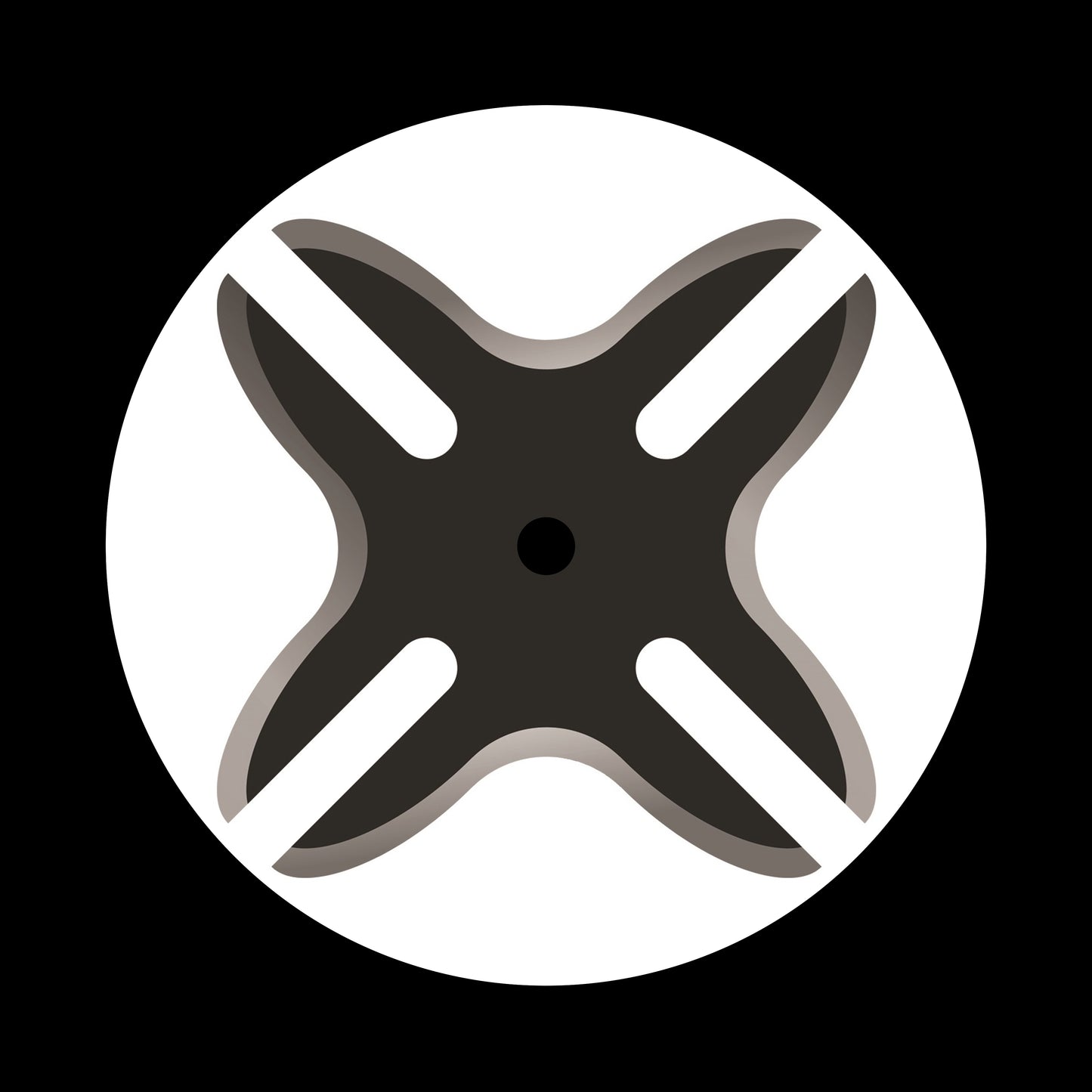 Ninja Star [#15 of 16] 7", 10", 12"/LP Vinyl Record Centre Labels (Pair)