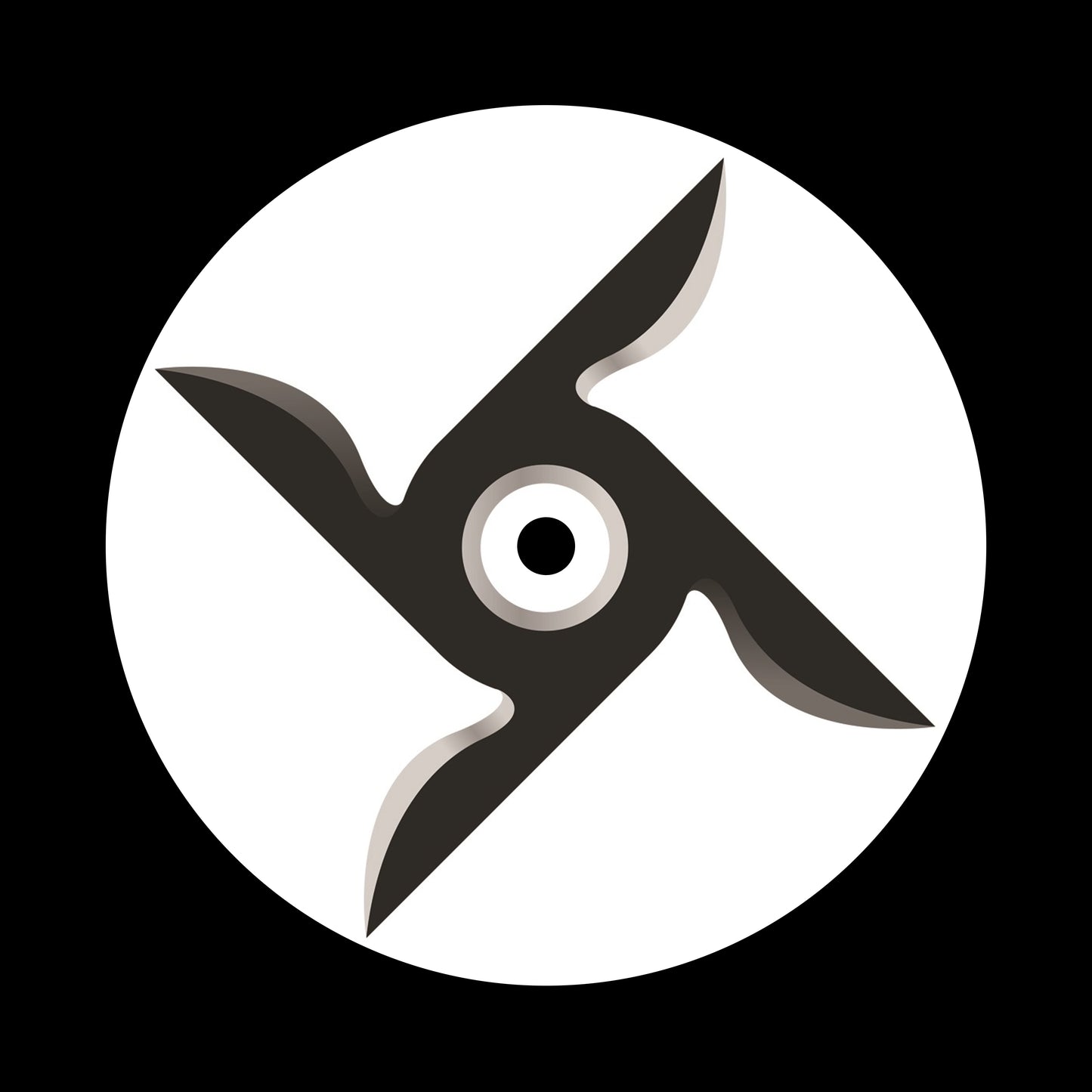 Ninja Star [#16 of 16] 7", 10", 12"/LP Vinyl Record Centre Labels (Pair)