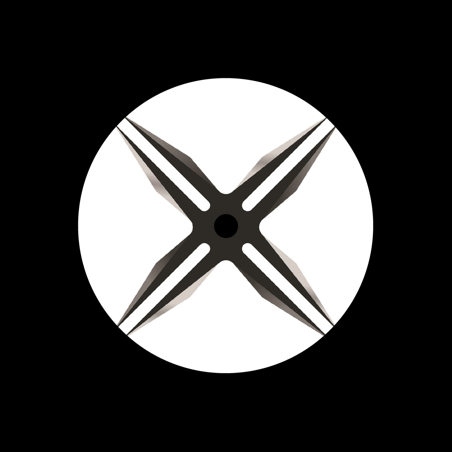Ninja Star [#10 of 16] 7", 10", 12"/LP Vinyl Record Centre Labels (Pair)