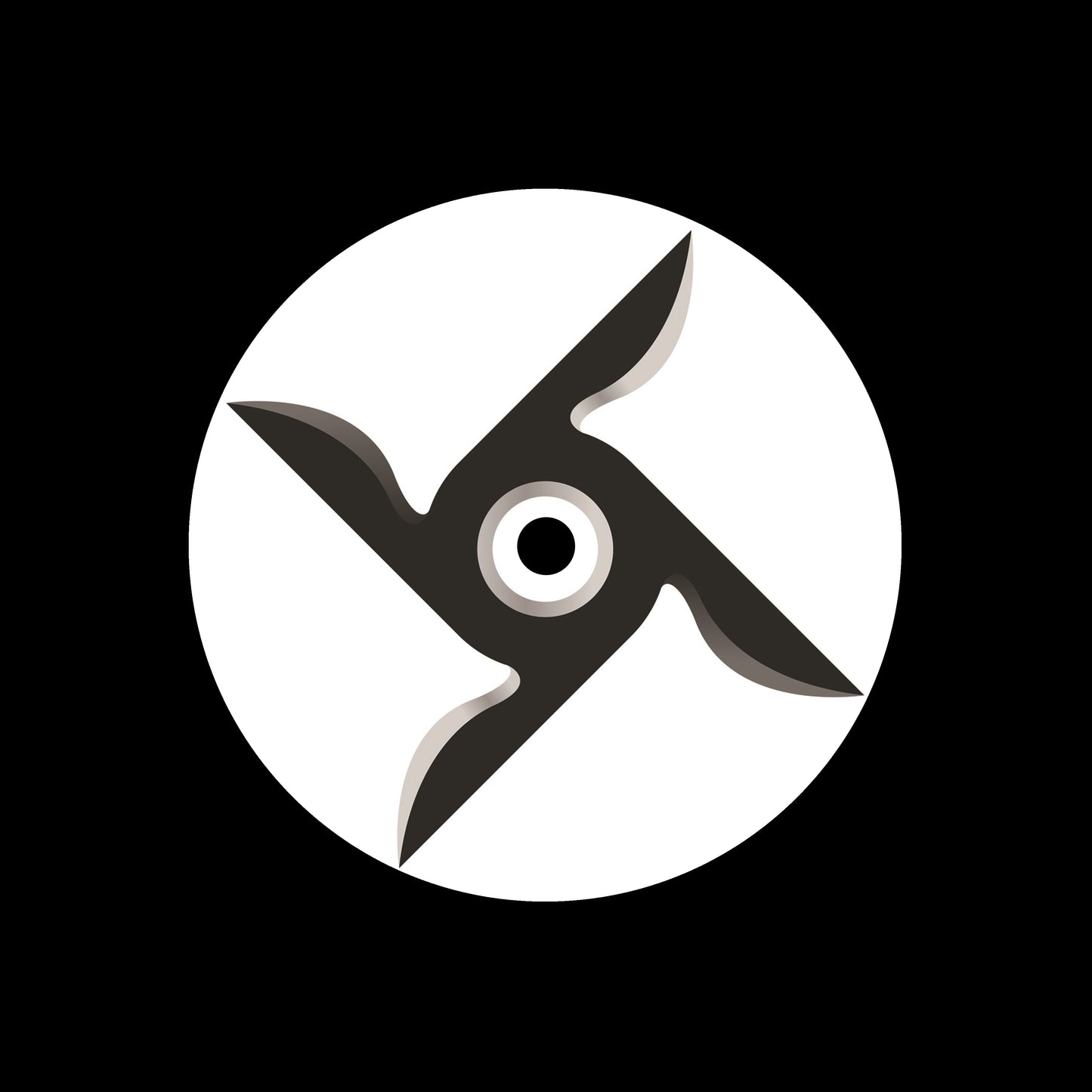 Ninja Star [#16 of 16] 7", 10", 12"/LP Vinyl Record Centre Labels (Pair)