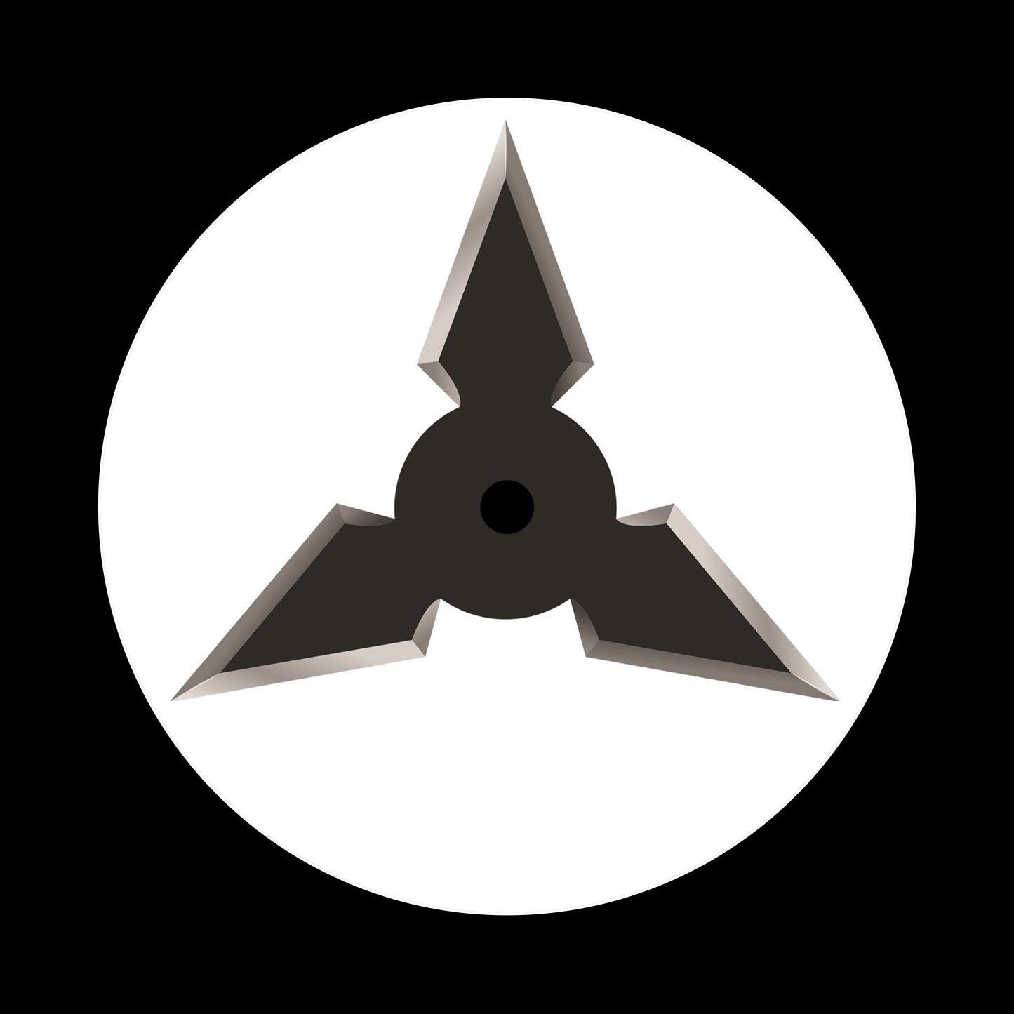 Ninja Star [#01 of 16] 7", 10", 12"/LP Vinyl Record Centre Labels (Pair)