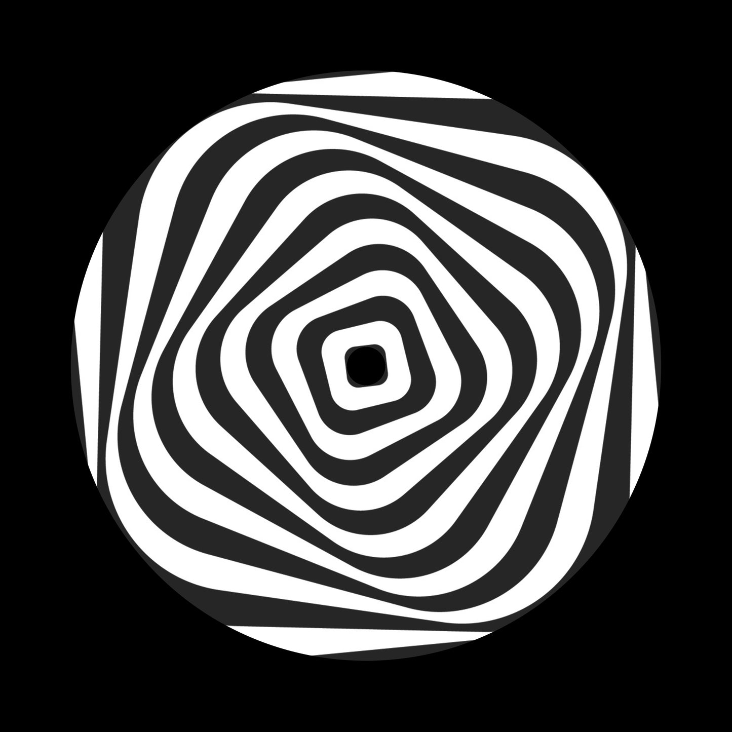 Optical Art Abstract Twisted 7" Jukebox, 7", 10", 12"/LP Vinyl Record Centre Labels (Pair)