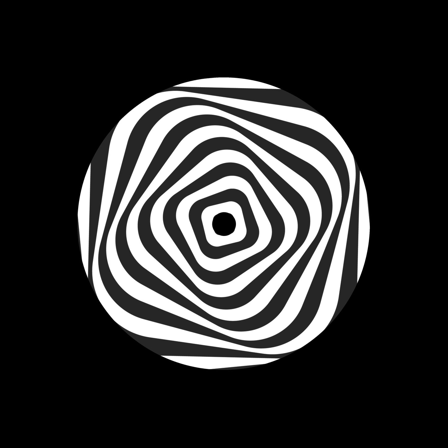 Optical Art Abstract Twisted 7" Jukebox, 7", 10", 12"/LP Vinyl Record Centre Labels (Pair)