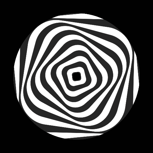 Optical Art Abstract Twisted 7" Jukebox, 7", 10", 12"/LP Vinyl Record Centre Labels (Pair)