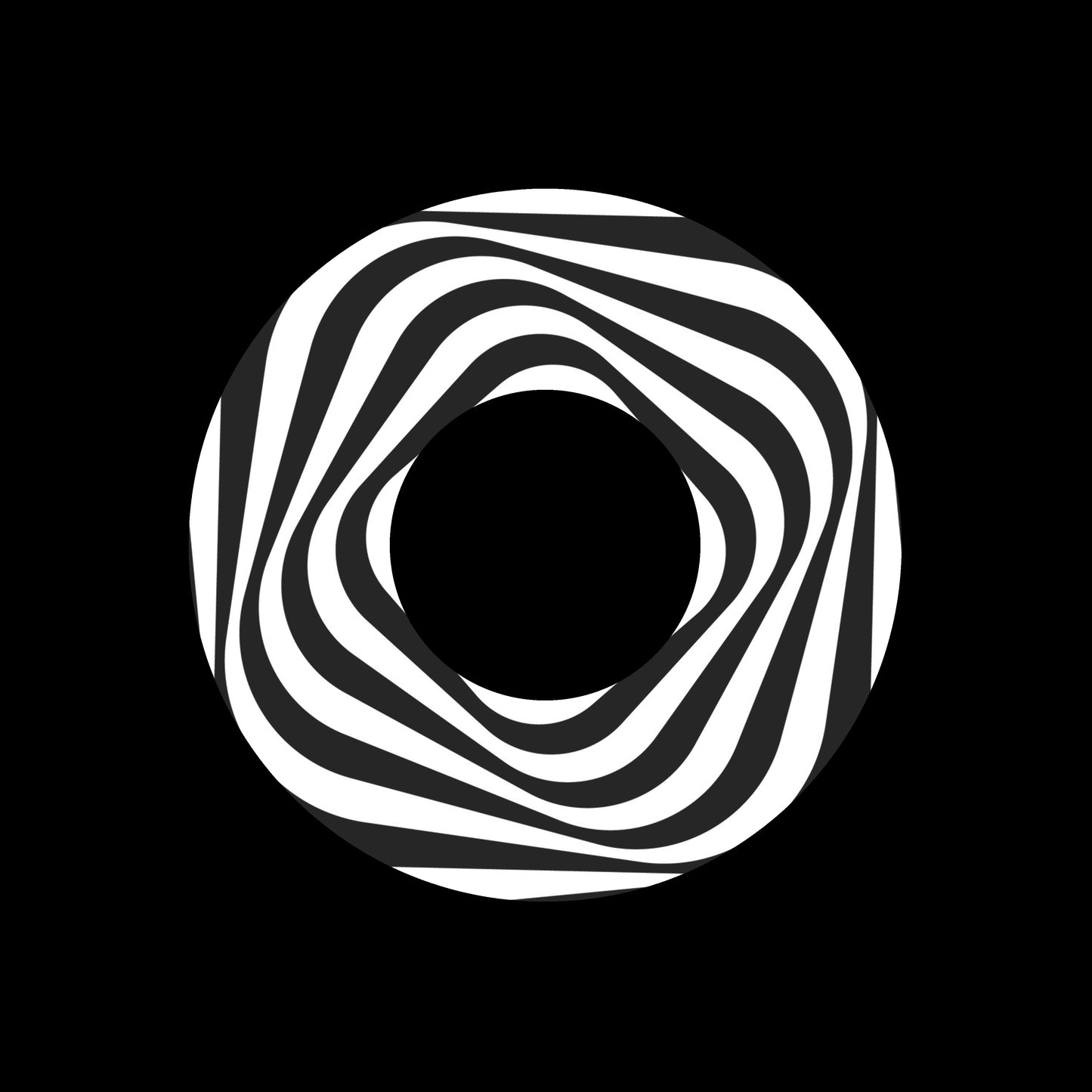 Optical Art Abstract Twisted 7" Jukebox, 7", 10", 12"/LP Vinyl Record Centre Labels (Pair)