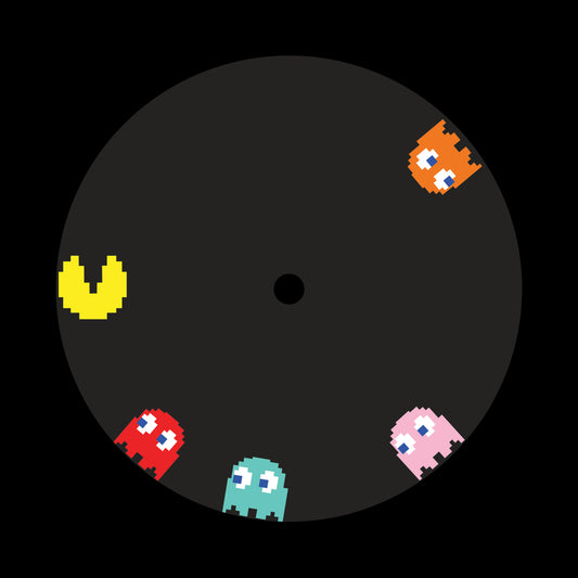 Pacman Retro Gaming 7" Jukebox, 7", 10", 12"/LP Vinyl Record Centre Labels (Pair = 1 Normal + 1 Scared)
