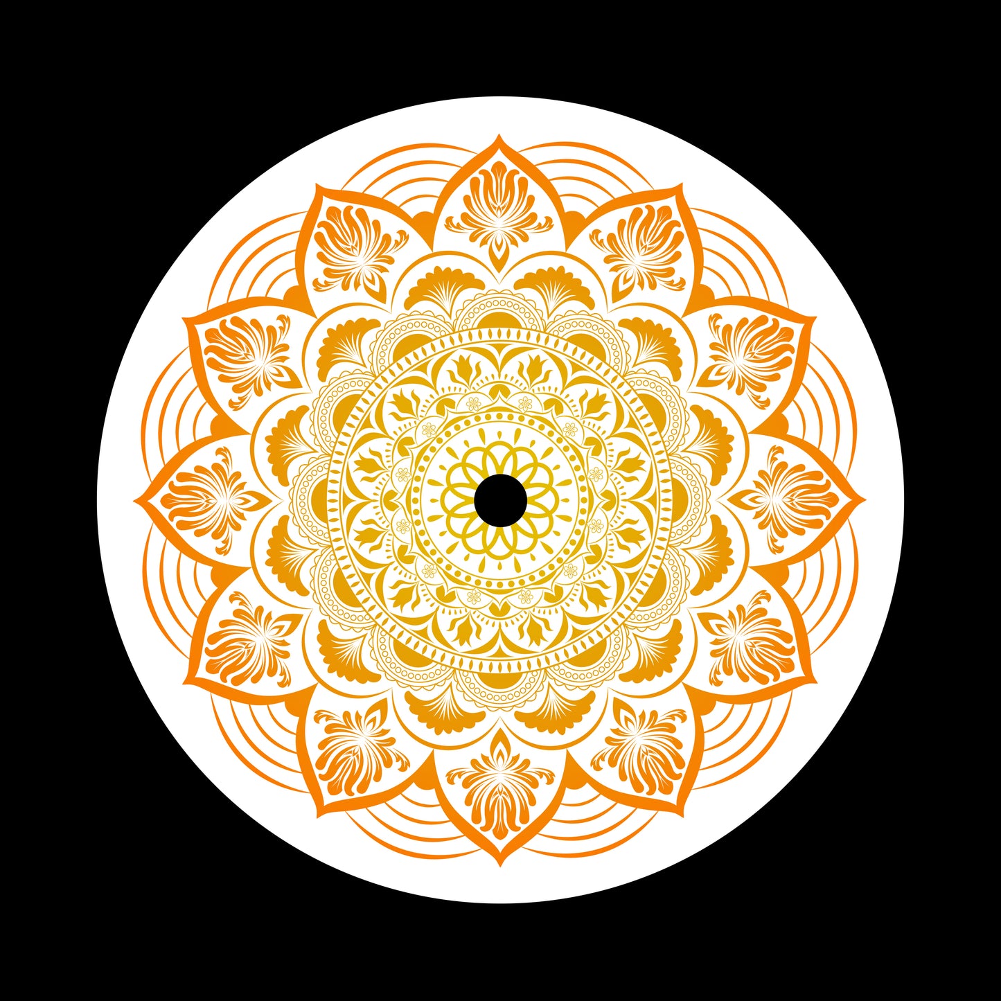 Pattern Mandala 7" Jukebox, 7", 10", 12"/LP Vinyl Record Centre Labels (Pair)
