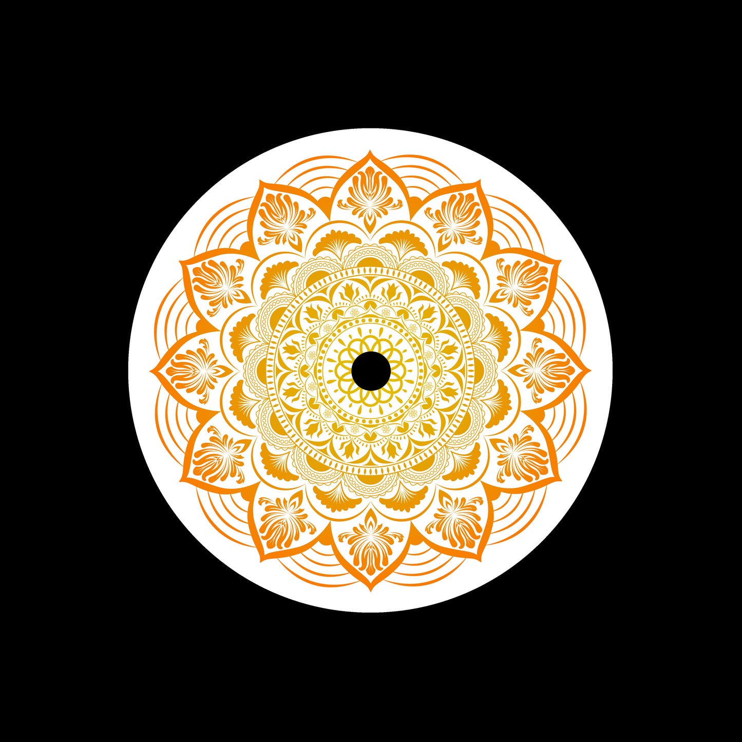 Pattern Mandala 7" Jukebox, 7", 10", 12"/LP Vinyl Record Centre Labels (Pair)