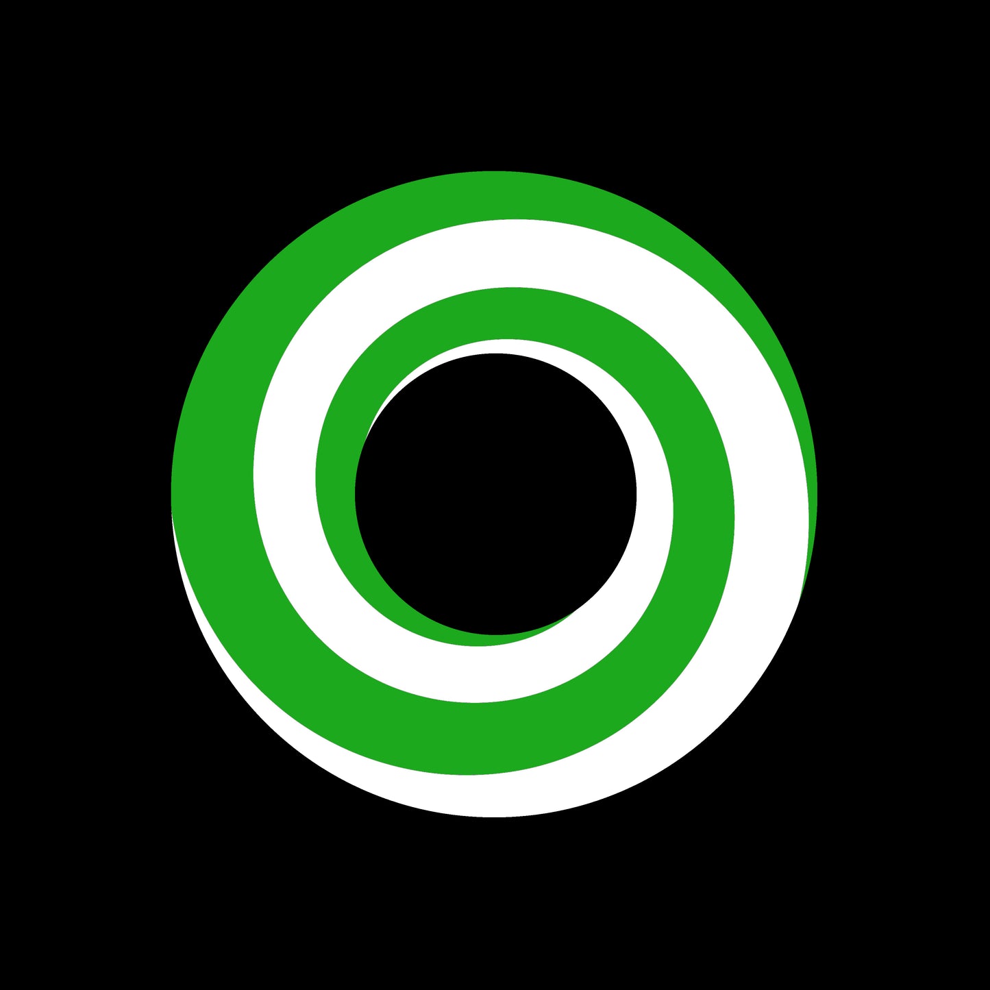 Psychedelic Spiral w/ Radial Ray Green 7" Jukebox, 7", 10", 12"/LP Vinyl Record Centre Labels (Pair)