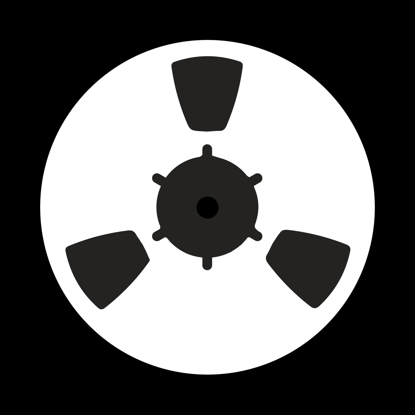 Reel To Reel Spool 7" Jukebox, 7", 10", 12"/LP Vinyl Record Centre Labels (Pair)