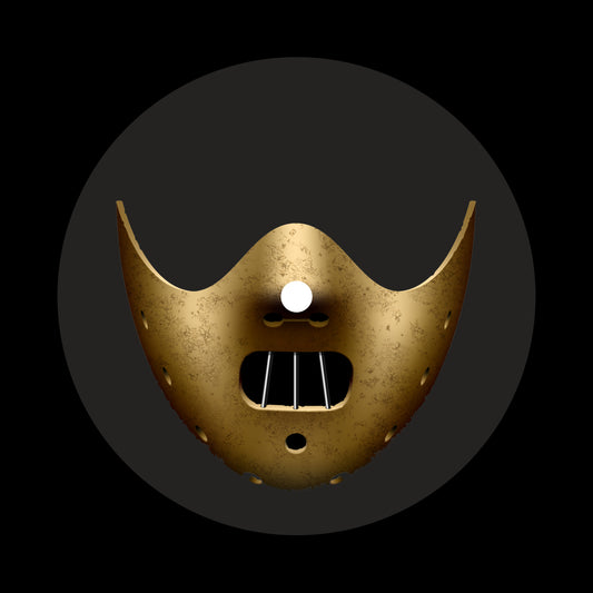 Scary Halloween Mask 7", 10", 12"/LP Vinyl Record Centre Labels (Pair)