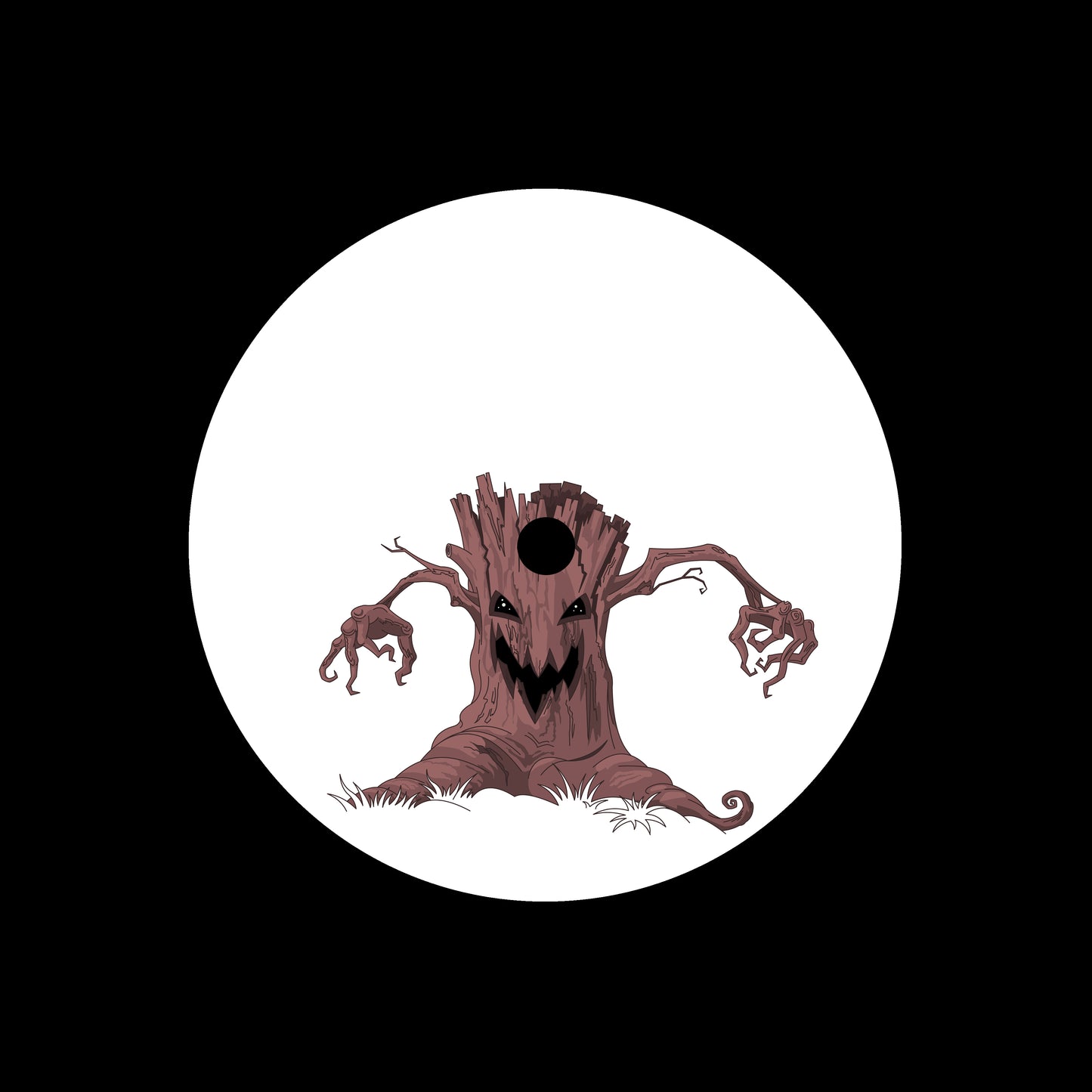 Scary Halloween Tree 7", 10", 12"/LP Vinyl Record Centre Labels (Pair)