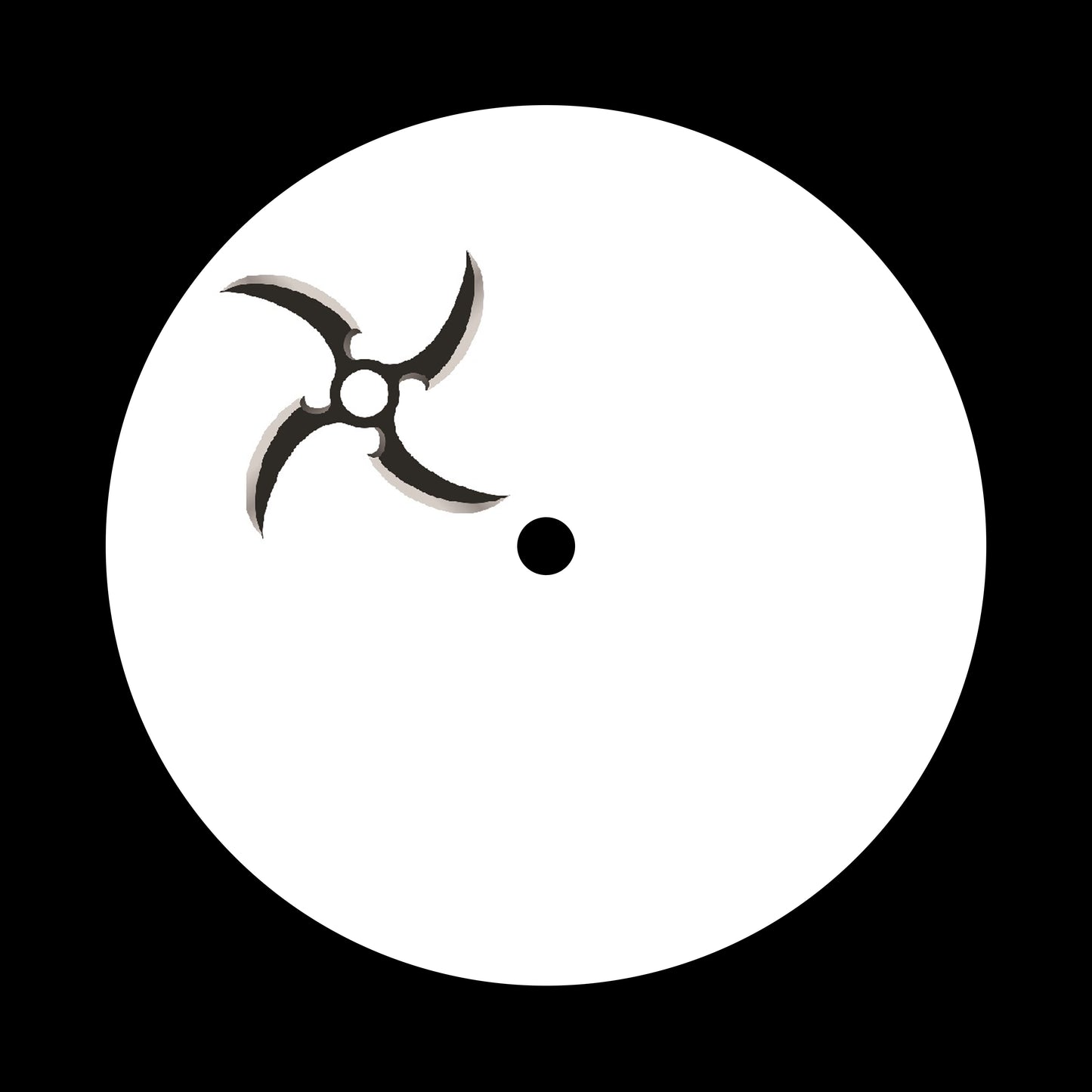 Shuriken [#13 of 16] 7", 10", 12"/LP Vinyl Record Centre Labels (Pair)