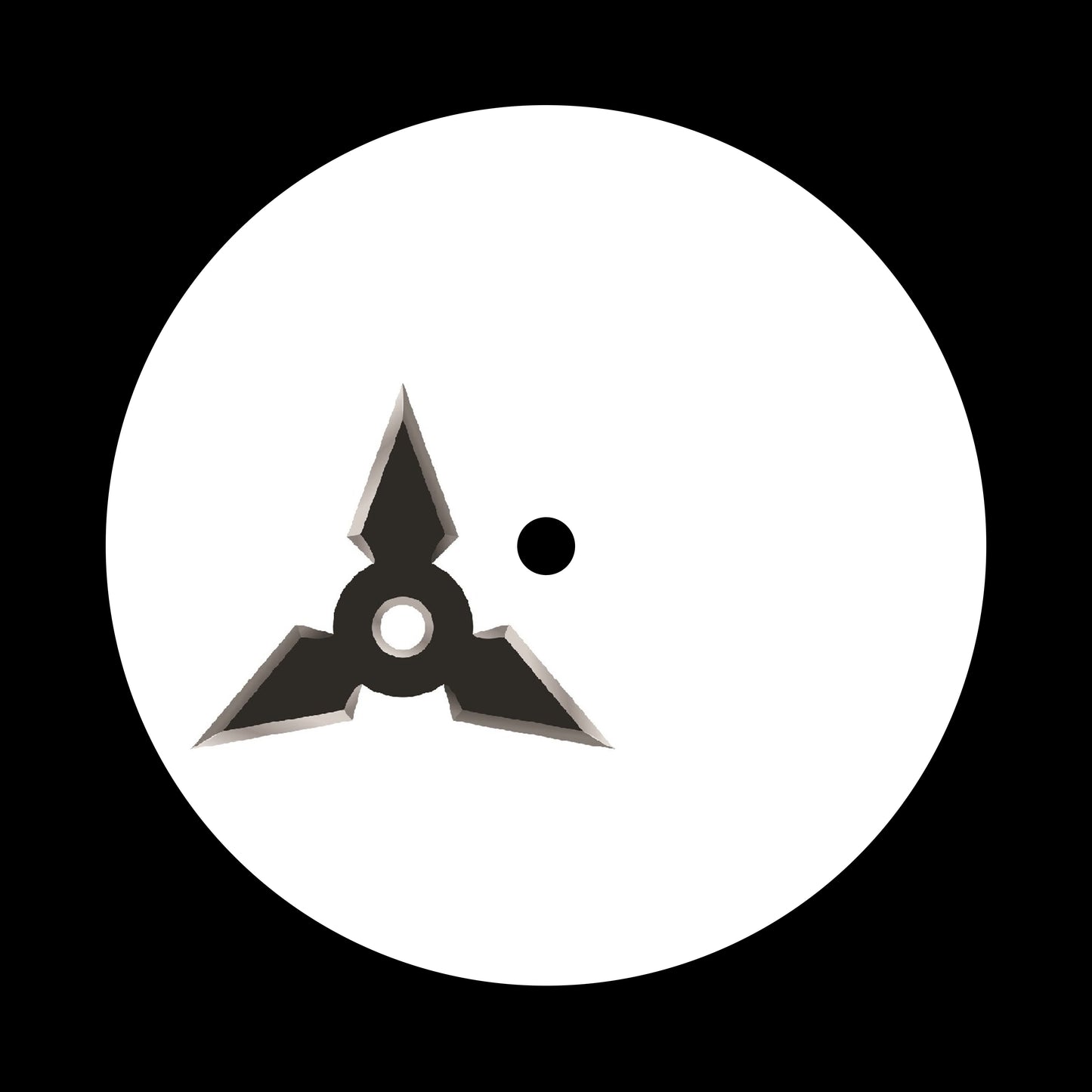 Shuriken [#01 of 16] 7", 10", 12"/LP Vinyl Record Centre Labels (Pair)