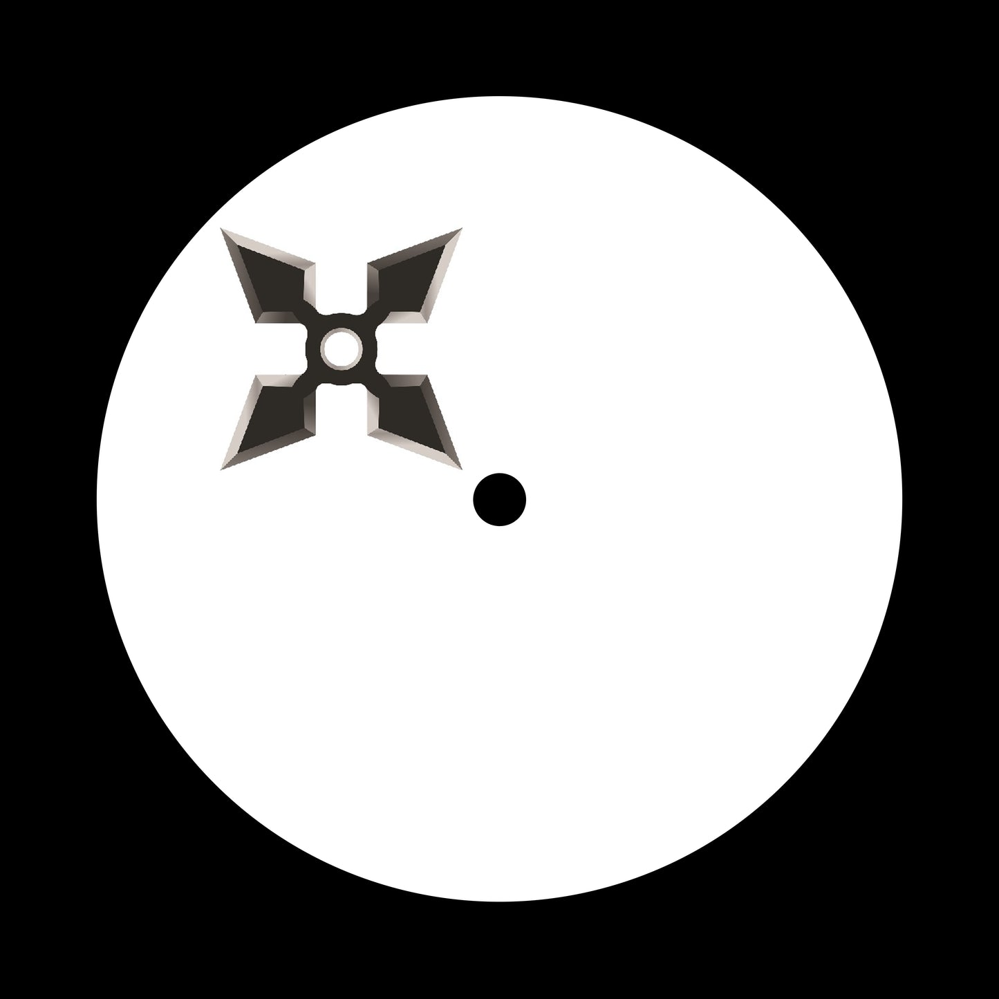 Shuriken [#06 of 16] 7", 10", 12"/LP Vinyl Record Centre Labels (Pair)