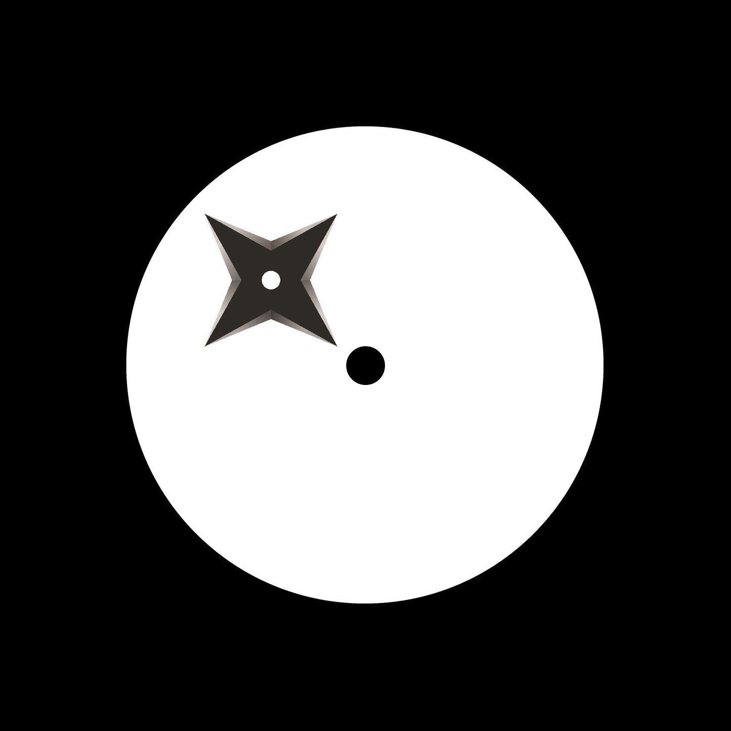 Shuriken [#11 of 16] 7", 10", 12"/LP Vinyl Record Centre Labels (Pair)