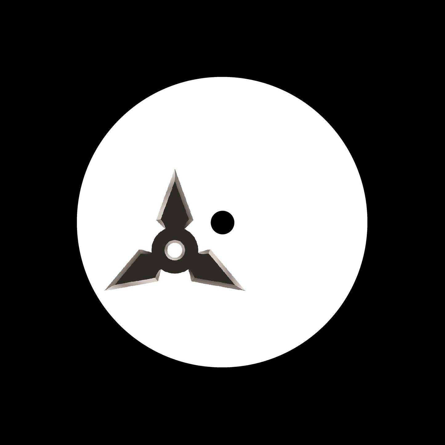 Shuriken [#01 of 16] 7", 10", 12"/LP Vinyl Record Centre Labels (Pair)