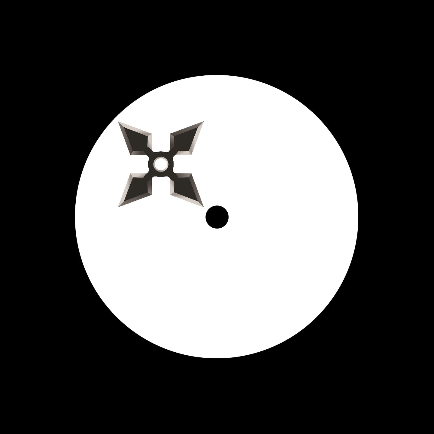 Shuriken [#06 of 16] 7", 10", 12"/LP Vinyl Record Centre Labels (Pair)