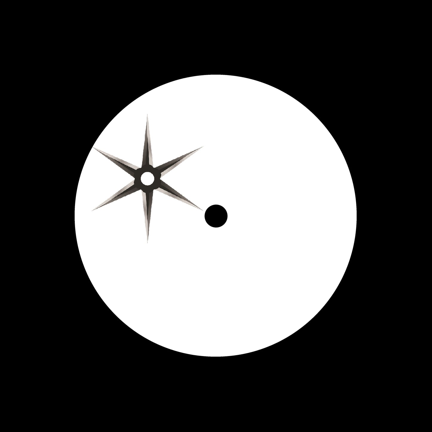 Shuriken [#07 of 16] 7", 10", 12"/LP Vinyl Record Centre Labels (Pair)