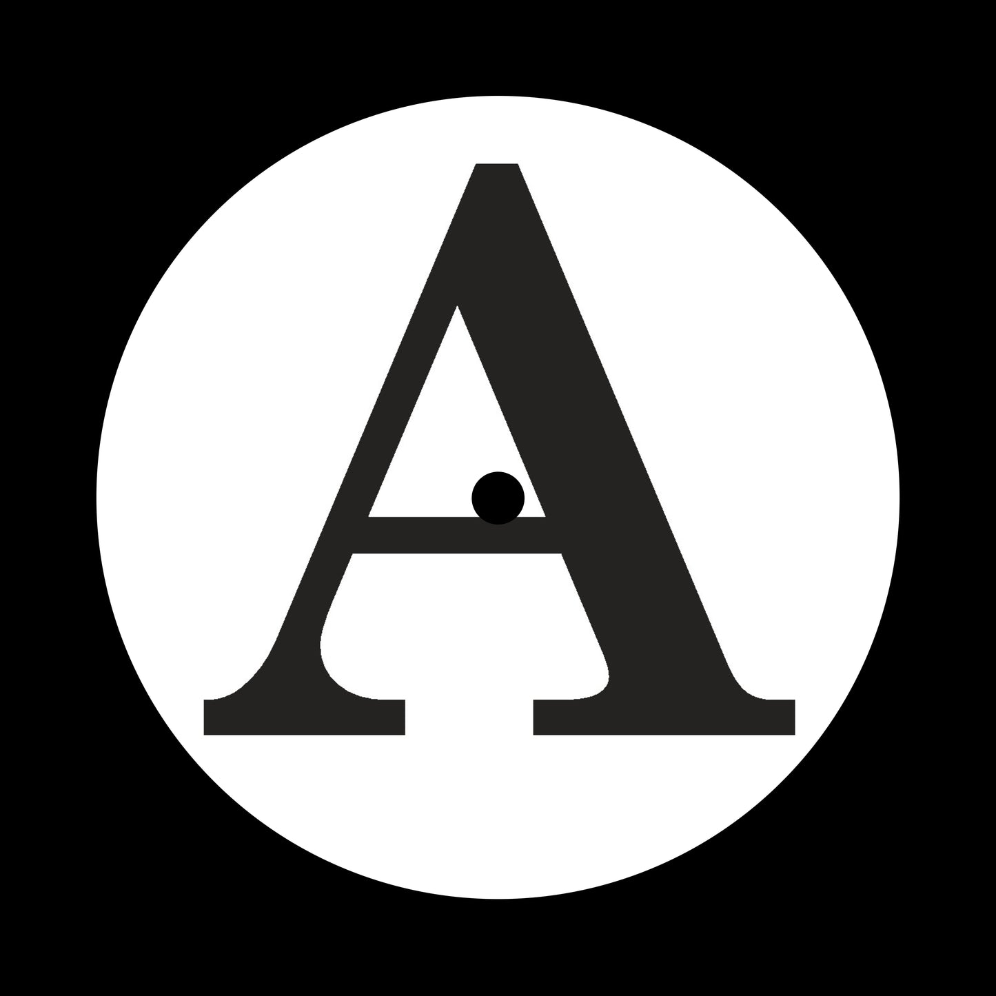Side A + B Serif Alphabetical 7", 10", 12"/LP Vinyl Record Centre Labels (1 of each = Pair)