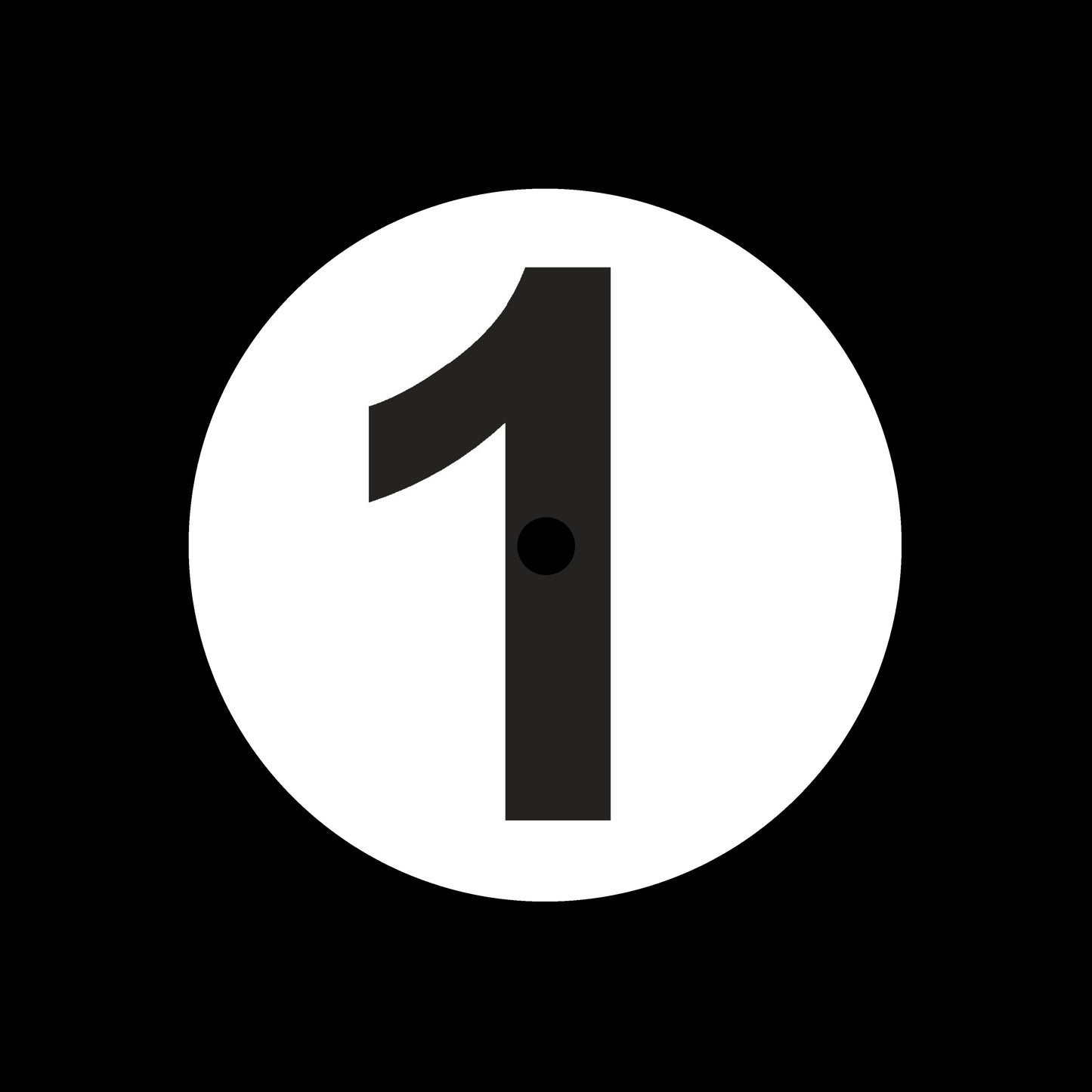Side 1, 2, 3 + 4 Numerical 7", 10", 12"/LP Vinyl Record Centre Labels (1 of each = 4 labels per pack)