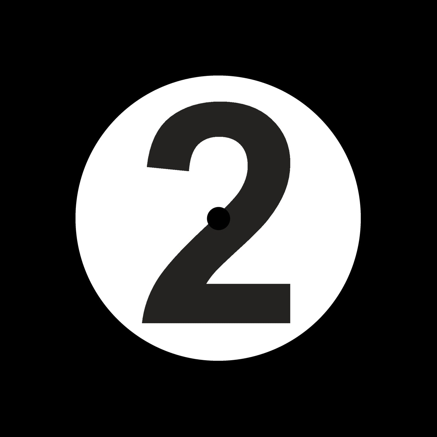Side 1 + 2 Numerical 7", 10", 12"/LP Vinyl Record Centre Labels (1 of each = Pair)
