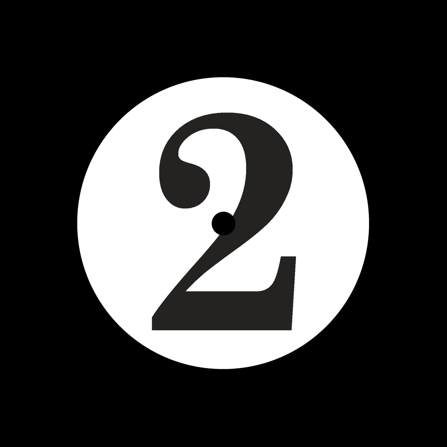 Side 1, 2, 3 + 4 Serif Numerical 7", 10", 12"/LP Vinyl Record Centre Labels (1 of each = 4 labels per pack)