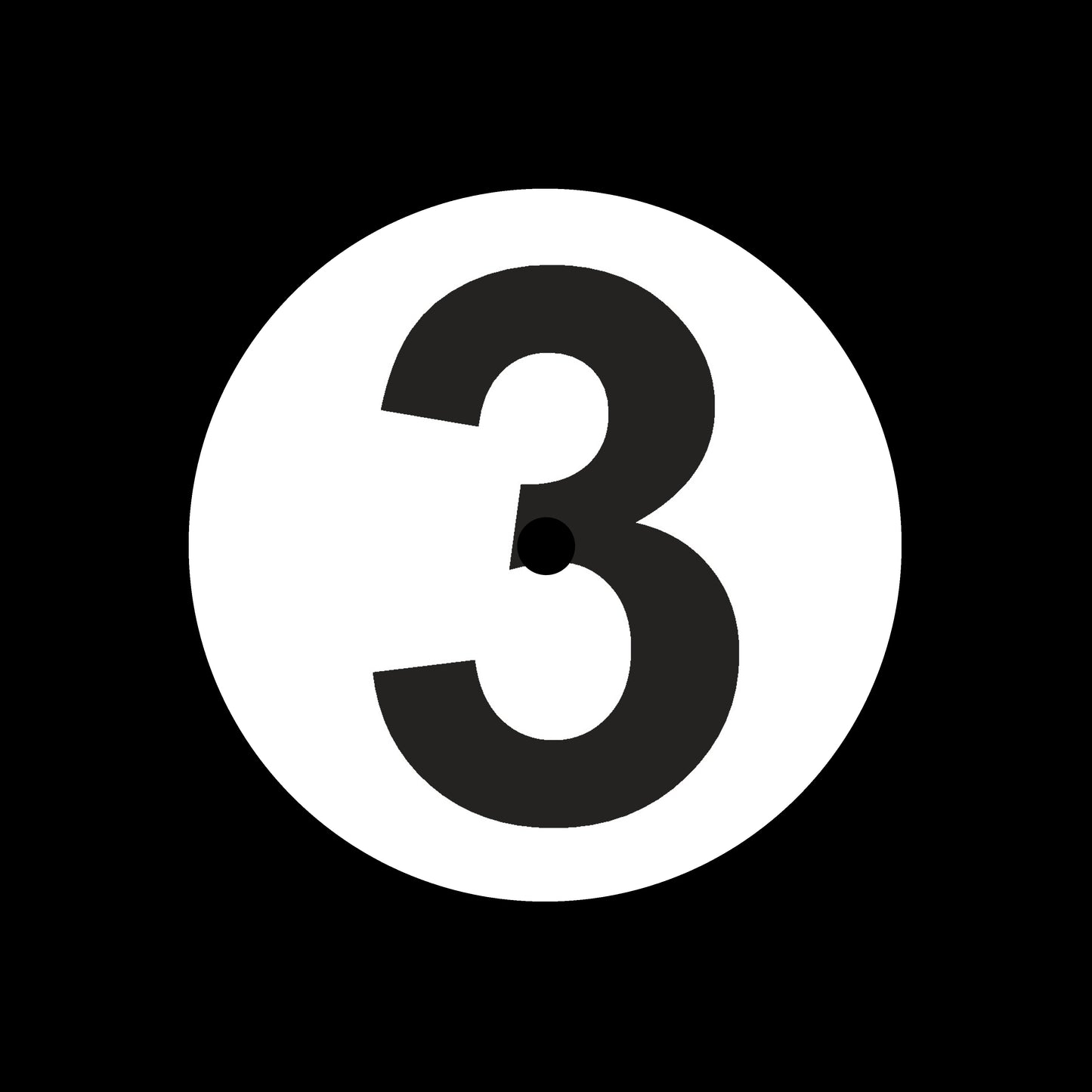 Side 1, 2, 3 + 4 Numerical 7", 10", 12"/LP Vinyl Record Centre Labels (1 of each = 4 labels per pack)