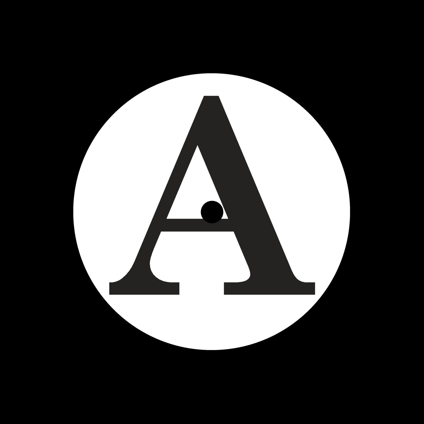 Side A + B Serif Alphabetical 7", 10", 12"/LP Vinyl Record Centre Labels (1 of each = Pair)