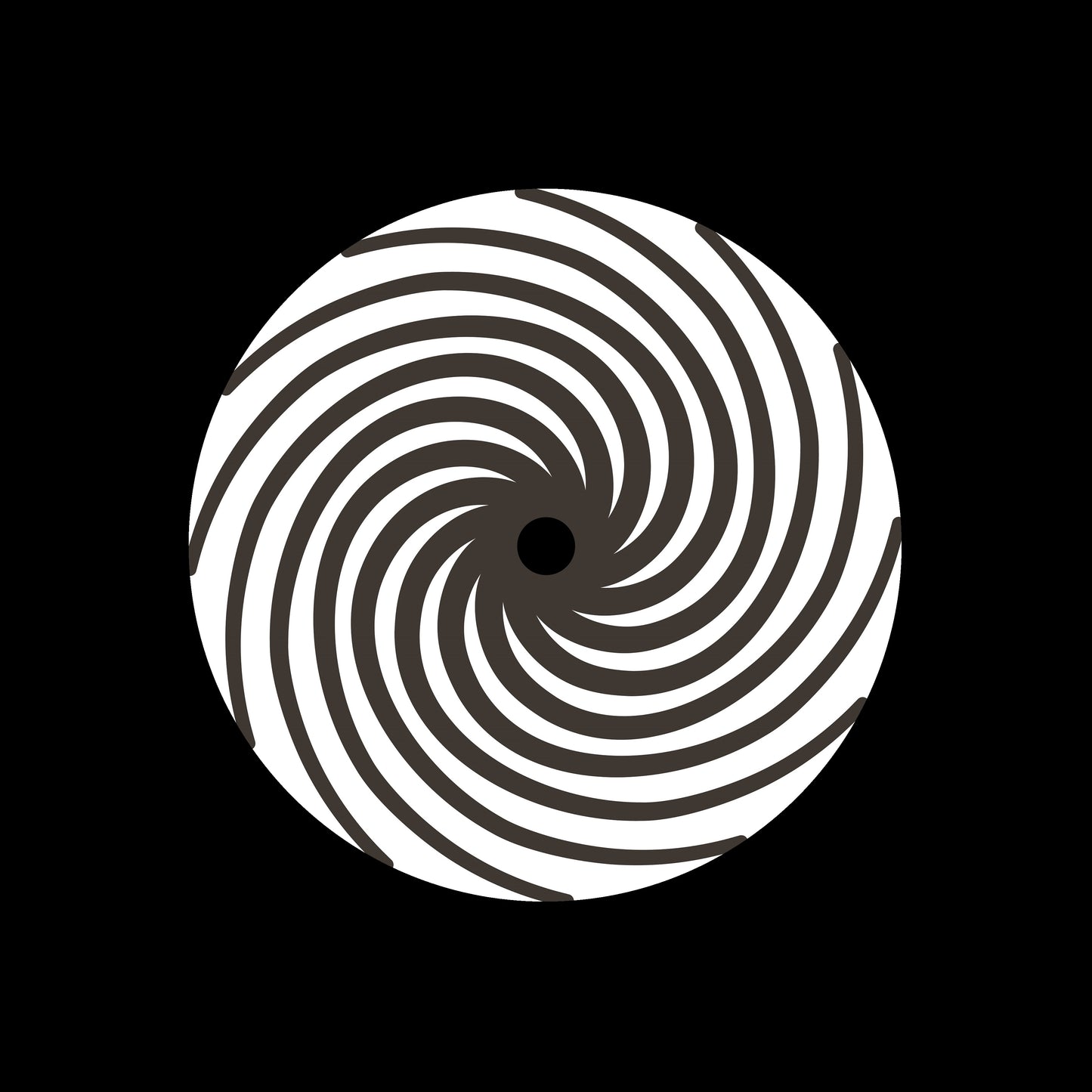 Spiral Spin Swirl [#12 of 20] 7" Jukebox, 7", 10", 12"/LP Vinyl Record Centre Labels (Pair)