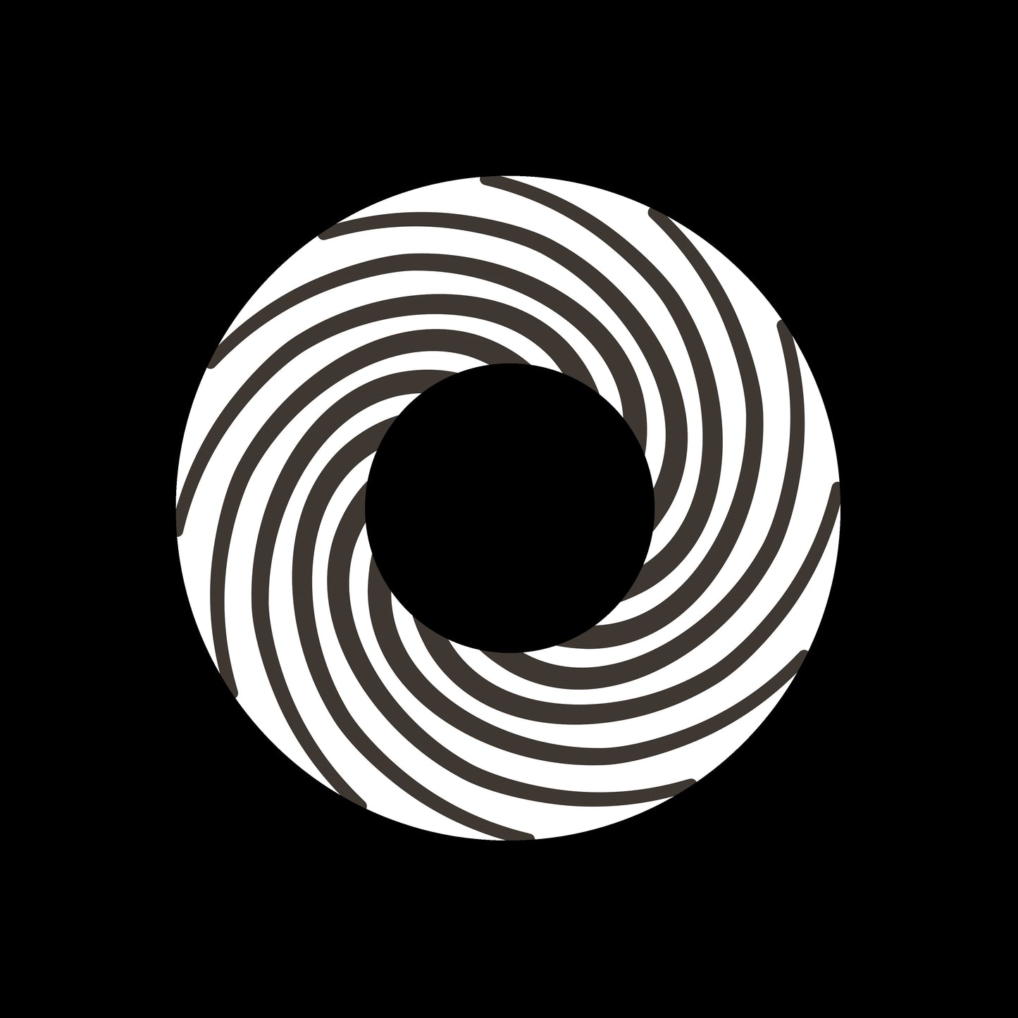 Spiral Spin Swirl [#12 of 20] 7" Jukebox, 7", 10", 12"/LP Vinyl Record Centre Labels (Pair)