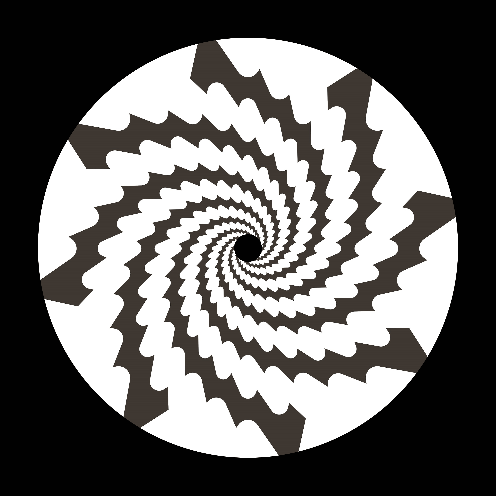 Spiral Spin Swirl [#07 of 20] 7" Jukebox, 7", 10", 12"/LP Vinyl Record Centre Labels (Pair)