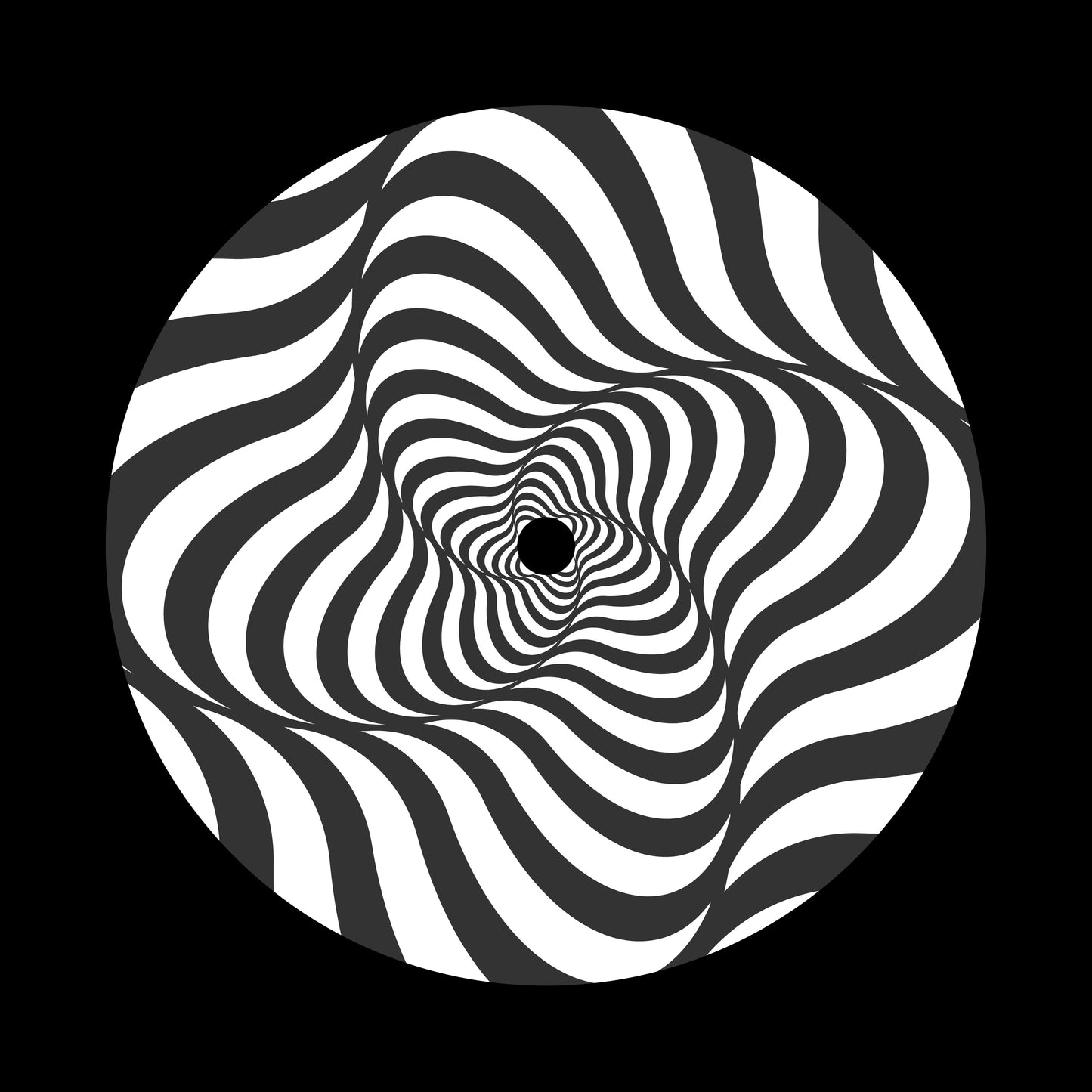 Spiral Spin Swirl [#13 of 20] 7" Jukebox, 7", 10", 12"/LP Vinyl Record Centre Labels (Pair)