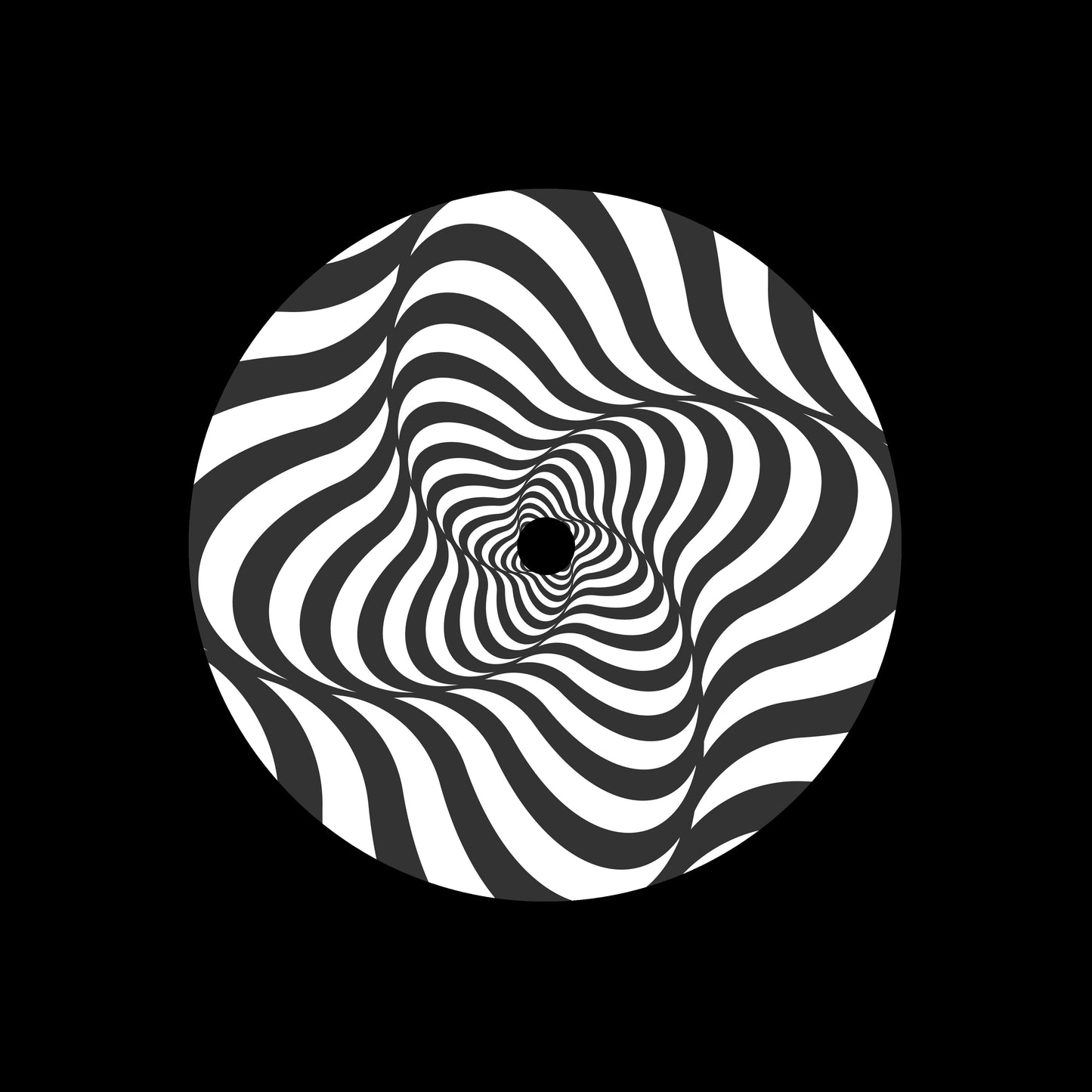 Spiral Spin Swirl [#13 of 20] 7" Jukebox, 7", 10", 12"/LP Vinyl Record Centre Labels (Pair)