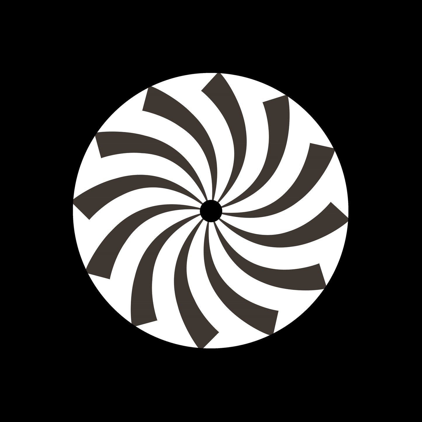 Spiral Spin Swirl [#17 of 20] 7" Jukebox, 7", 10", 12"/LP Vinyl Record Centre Labels (Pair)