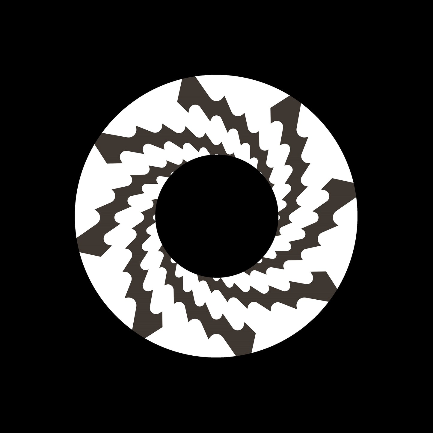Spiral Spin Swirl [#07 of 20] 7" Jukebox, 7", 10", 12"/LP Vinyl Record Centre Labels (Pair)