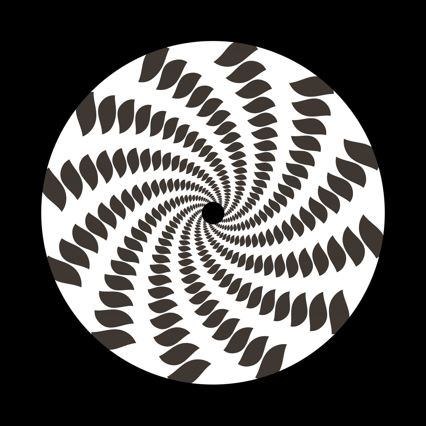 Spiral Spin Swirl [#09 of 20] 7" Jukebox, 7", 10", 12"/LP Vinyl Record Centre Labels (Pair)