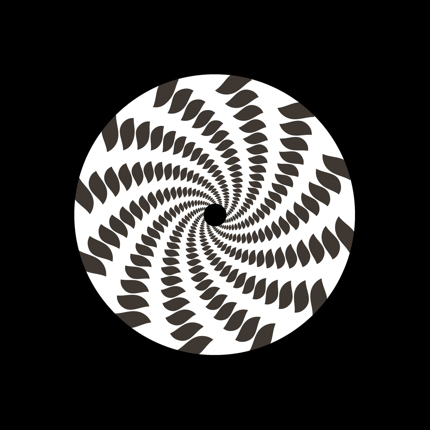 Spiral Spin Swirl [#09 of 20] 7" Jukebox, 7", 10", 12"/LP Vinyl Record Centre Labels (Pair)