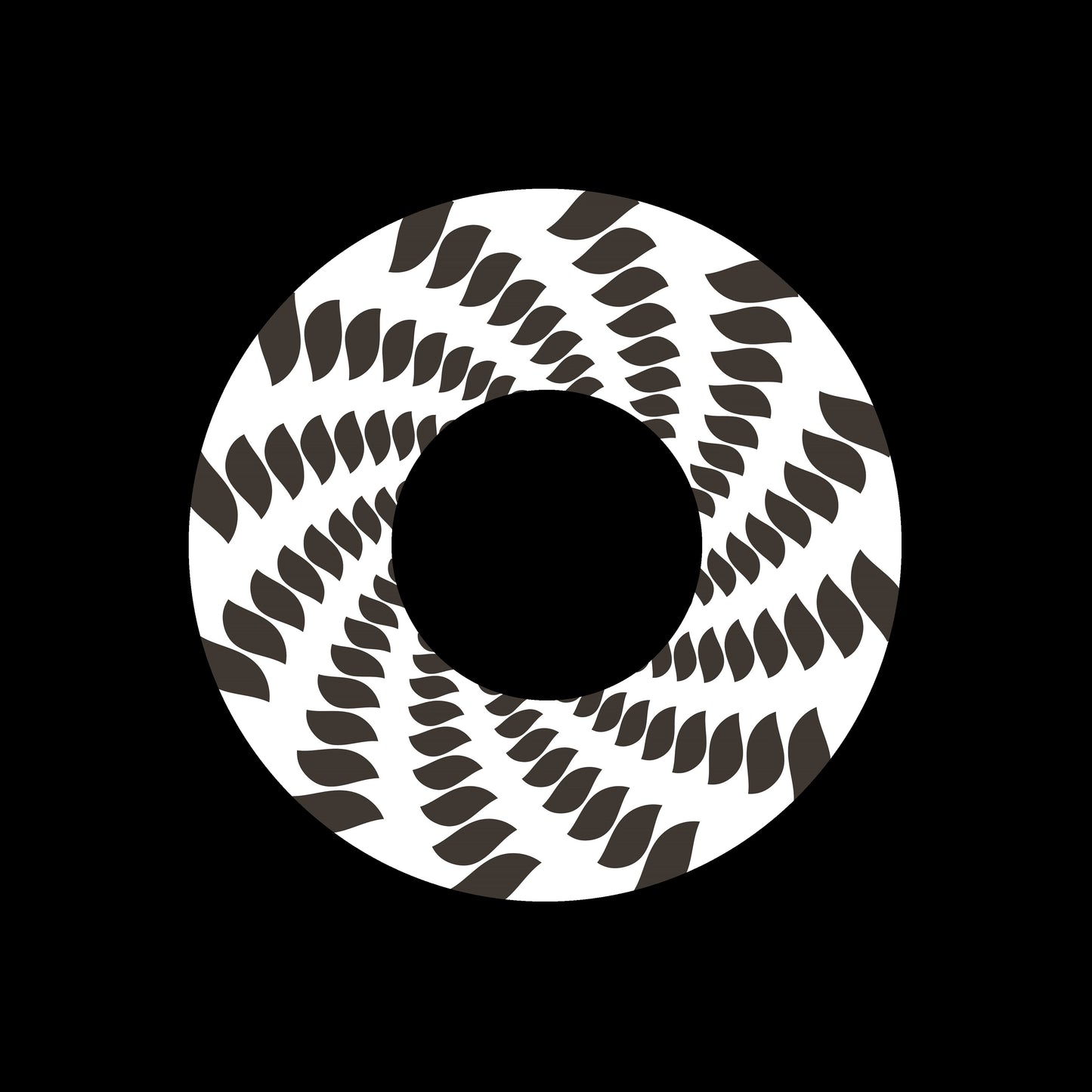 Spiral Spin Swirl [#09 of 20] 7" Jukebox, 7", 10", 12"/LP Vinyl Record Centre Labels (Pair)