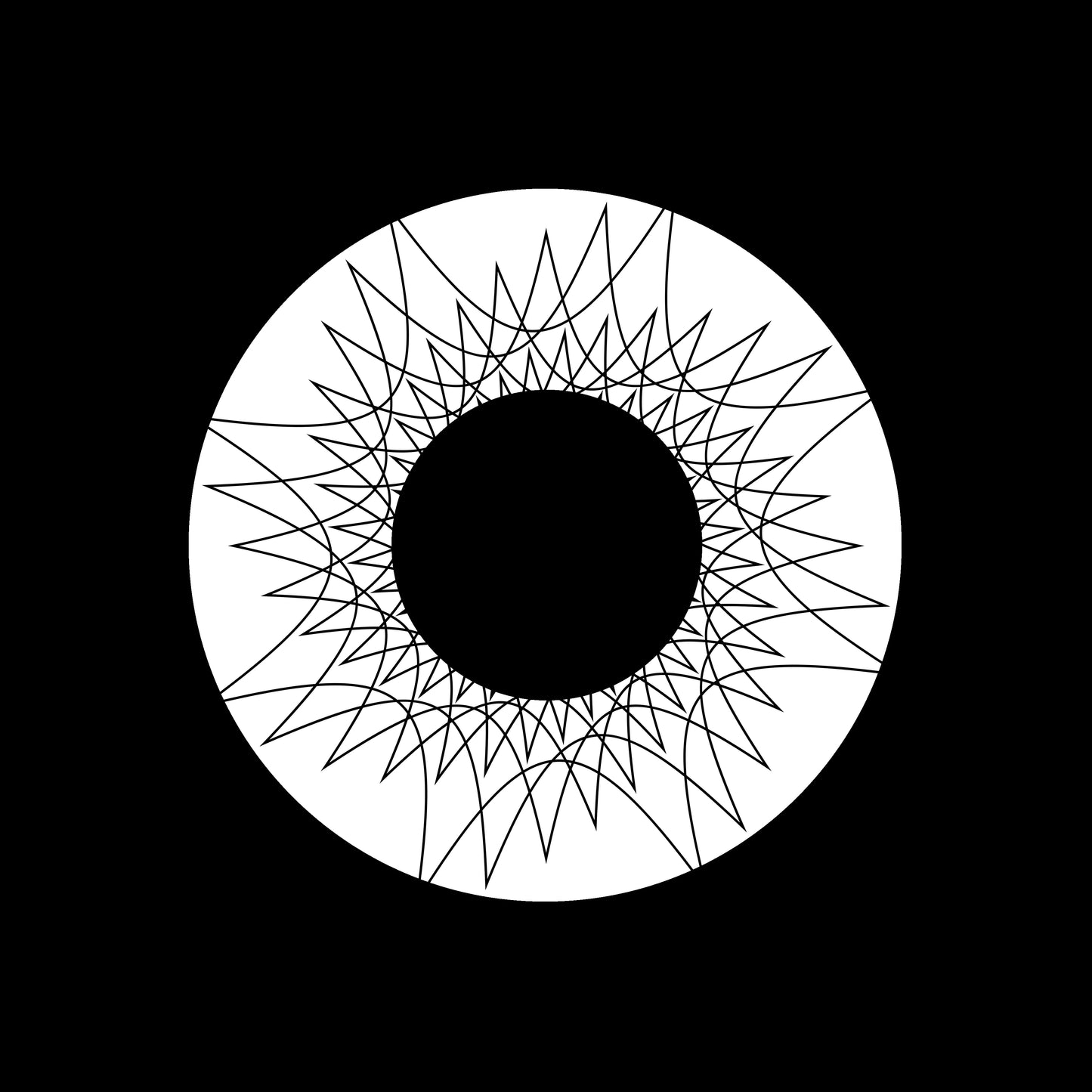 Spirally Rotating Shapes Abstract [#1 of 6] 7" Jukebox, 7", 10", 12"/LP Vinyl Record Centre Labels (Pair)