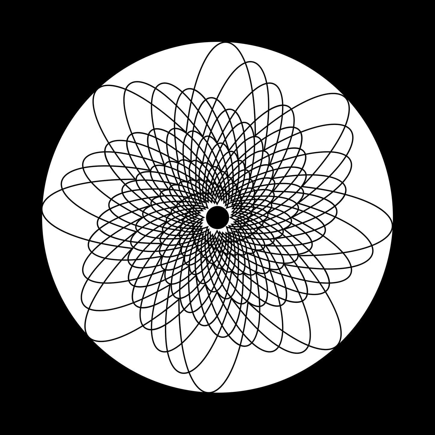 Spirally Rotating Shapes Abstract [#5 of 6] 7" Jukebox, 7", 10", 12"/LP Vinyl Record Centre Labels (Pair)