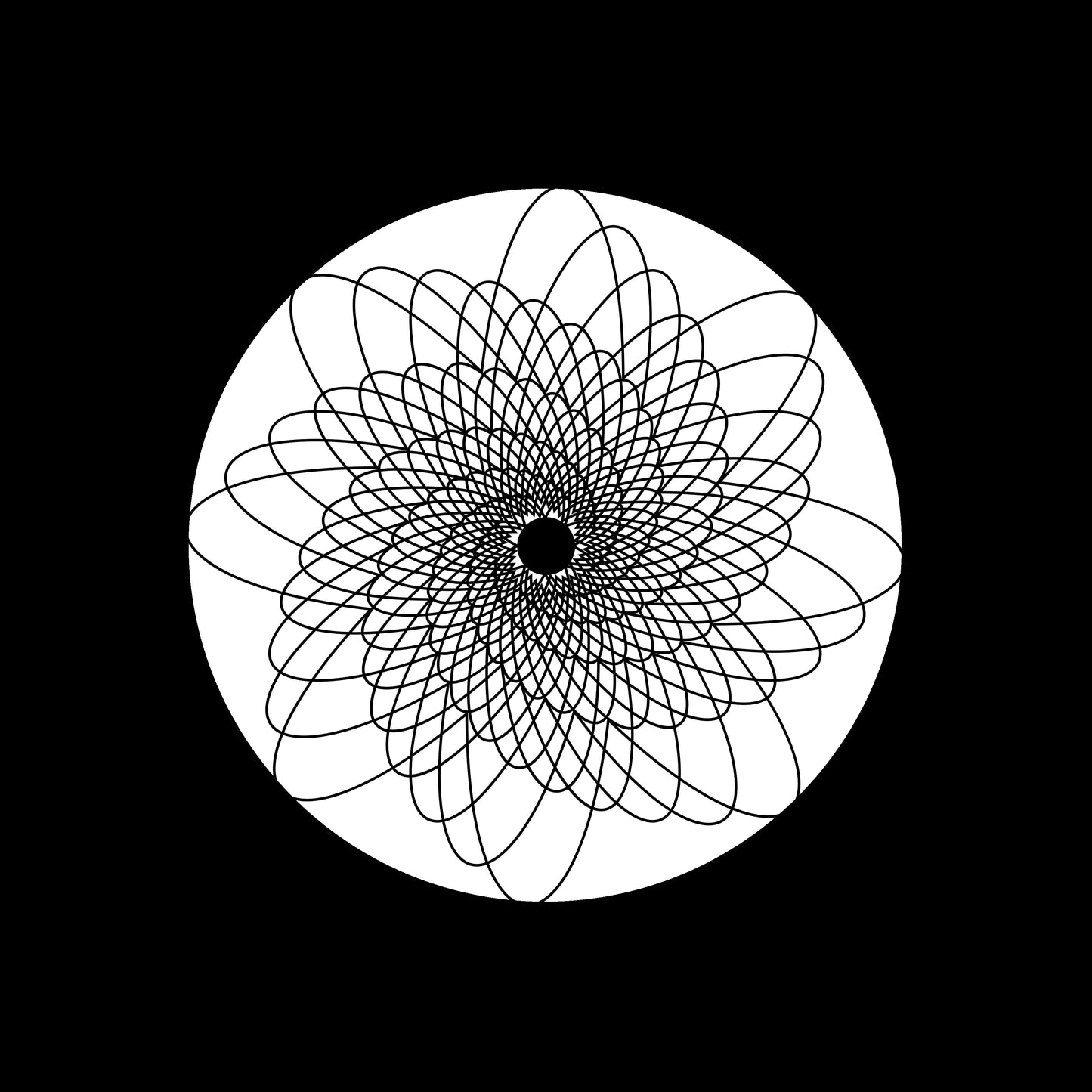 Spirally Rotating Shapes Abstract [#5 of 6] 7" Jukebox, 7", 10", 12"/LP Vinyl Record Centre Labels (Pair)