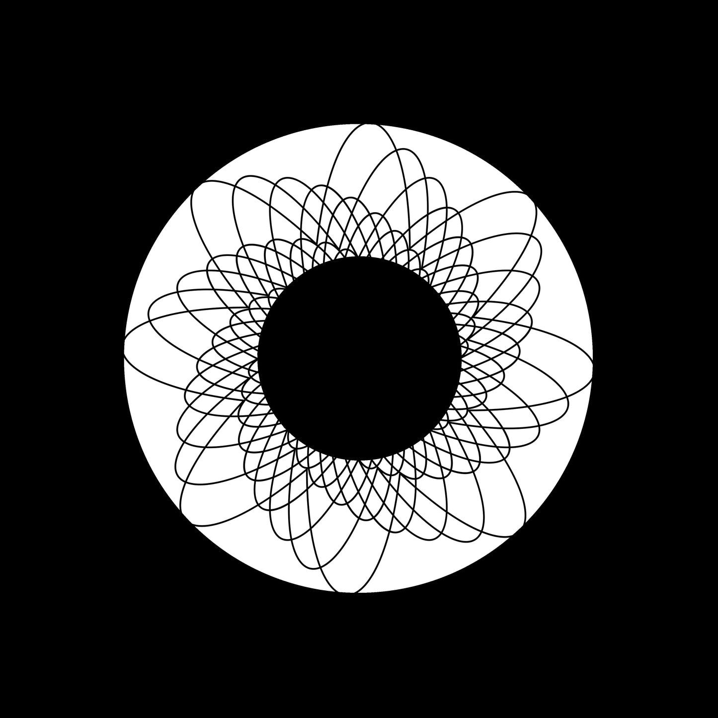 Spirally Rotating Shapes Abstract [#5 of 6] 7" Jukebox, 7", 10", 12"/LP Vinyl Record Centre Labels (Pair)