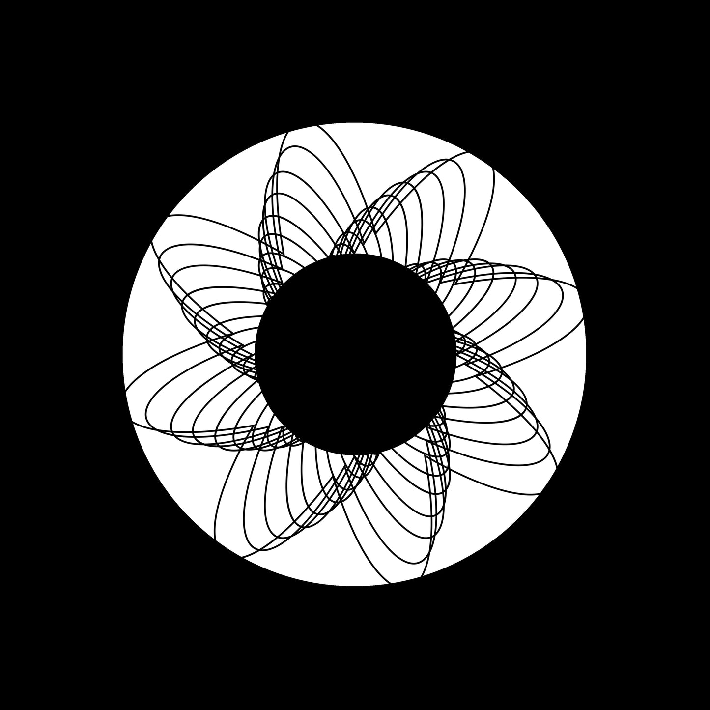 Spirally Rotating Shapes Abstract [#6 of 6] 7" Jukebox, 7", 10", 12"/LP Vinyl Record Centre Labels (Pair)