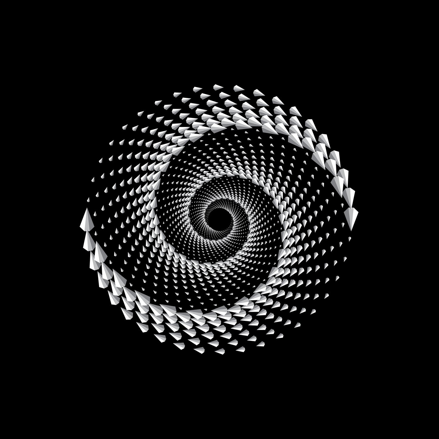 Wormhole Tunnel Spiral 7" Jukebox, 7", 10", 12"/LP Vinyl Record Centre Labels (Pair)