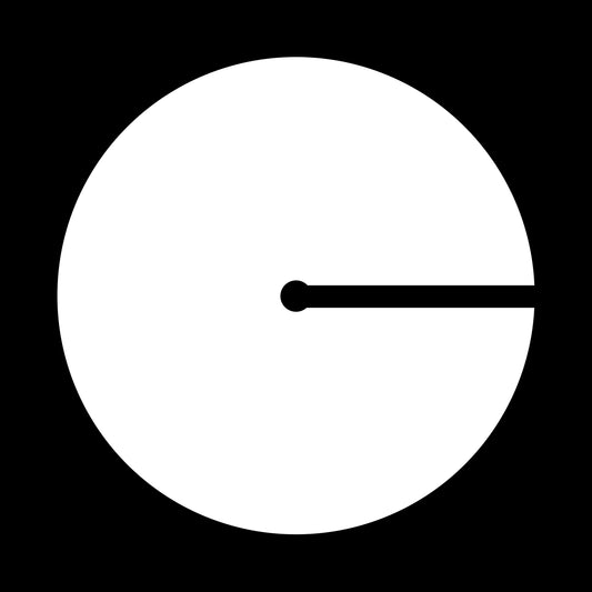 Turntablist Scratch Marker White & Black Stripe 7", 10", 12"/LP Vinyl Record Centre Labels (Pair)