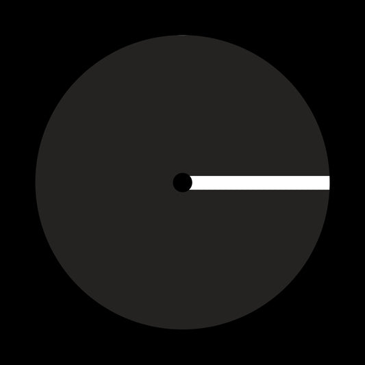 Turntablist Scratch Marker Black & White Stripe 7", 10", 12"/LP Vinyl Record Centre Labels (Pair)