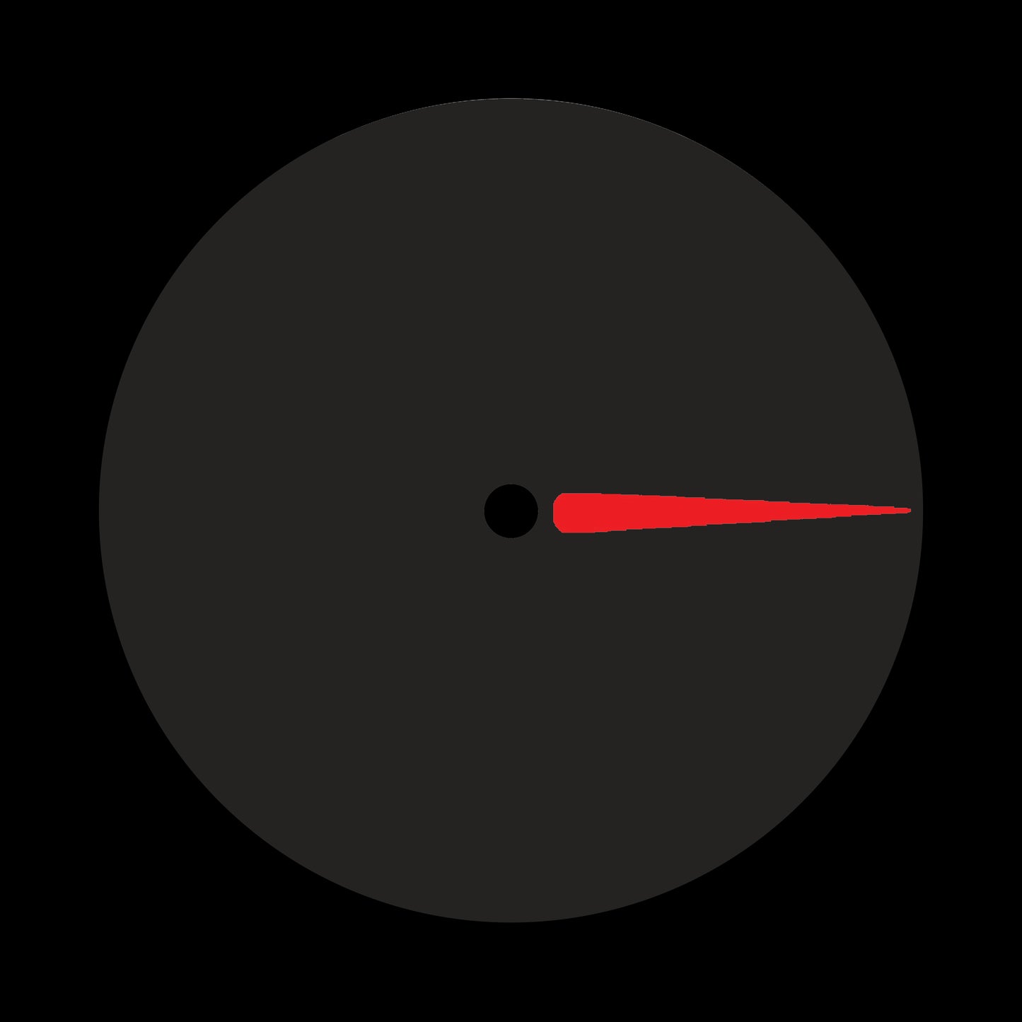 Turntablist Scratch Marker Black & Red Marker 7", 10", 12"/LP Vinyl Record Centre Labels (Pair)
