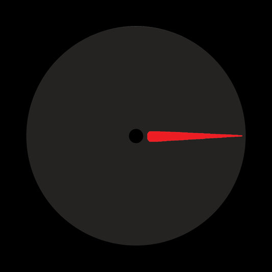 Turntablist Scratch Marker Black & Red Marker 7", 10", 12"/LP Vinyl Record Centre Labels (Pair)